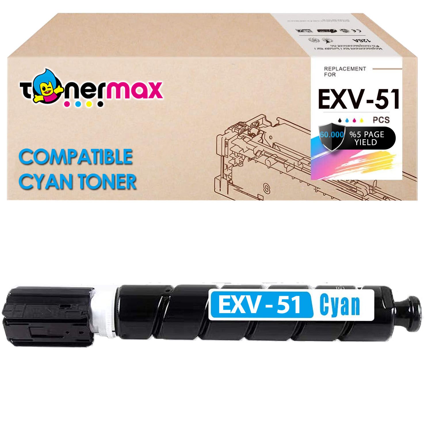 Canon C-EXV-51 Muadil Toner - Siyah / IR-C5535 / IR-C5540 / IR-C5550 / IR-C5560 / IR-C5750