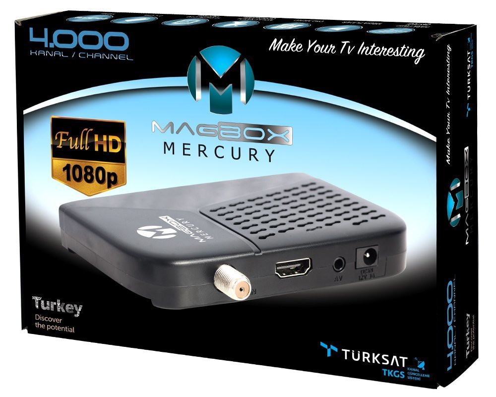 Magbox Mercury Full HD Mini Uydu Alıcısı TKGS li