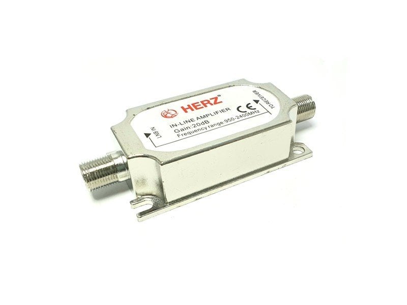 Herz 20dB IN-Line Amplifier Kablo Sinyal Yükseltici