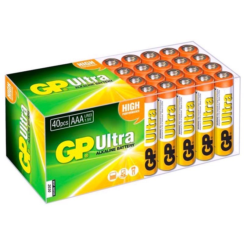 GP 24AU R03 Ultra Alkalin İnce Kalem AAA 40‘lı Paket