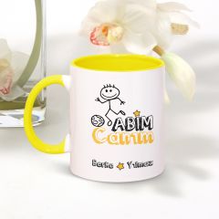 Kişiye Özel Canım Abim Sarı Kupa Bardak