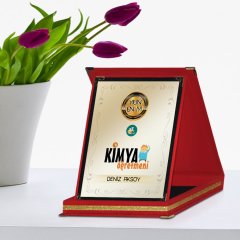 Kişiye Özel Yılın En İyi Kimya Öğretmeni Kırmızı Plaket Ödülü