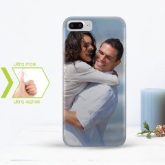 Kişiye Özel Iphone 7 Plus İnce Şeffaf Silikon Telefon Kapağı