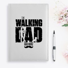 BK Gift Kişiye Özel The Walking Dad Tasarımlı 2023 Beyaz Deri Ajanda - 1