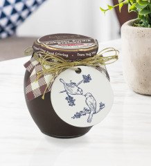 Kişiye Özel İsimli Sevgililer Günü Ahşap Anahtarlıklı El Yapımı 400gr Melodi Kakaolu Fındık Kreması Hediye Seti-85