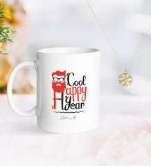 Kişiye Özel Noel Baba Kupa ve Kar Tanesi Kolye-3