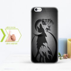 Iphone 6 İnce Şeffaf Silikon Telefon Kapağı (Göktürkçe TÜRK Yazısı-5)