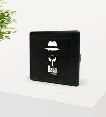 Kişiye Özel Godfather Baba Tasarımlı Siyah Metal Sigara Tabakası-11
