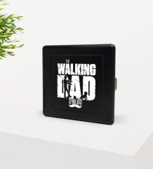 Kişiye Özel The Walking Dad Tasarımlı Siyah Metal Sigara Tabakası-2