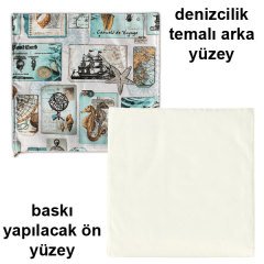 Sublimasyon Deniz Yıldızı Figürlü Yastık