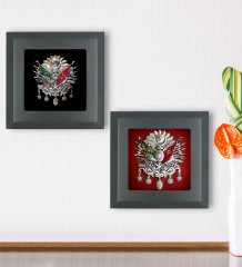 BK Gift 2âli Osmanlı Tuğrası Tasarımlı Ahşap Çerçeveli Taş Duvar Dekoru-48