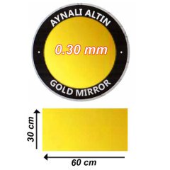 Sublimasyon Aynalı Altın Metal 30x60 cm - 0,30 mm