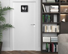 BK Home Çalışma Odası Kapı Yönlendirme Levhası