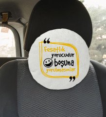 BK Gift Esprili Yuvarlak Araç Koltuk Yastığı-2