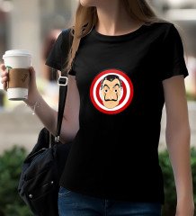 La Casa De Papel Siyah Bayan T-Shirt-32