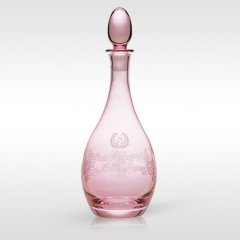 Kişiye Özel Gülpembe Şarap Şişesi