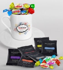 Kişiye Özel Sorumlu Müdür Türk Kahvesi Fincanı Selamlique Karışık Türk Kahvesi ve Haribo Şeker Hediye Seti