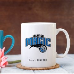 Kişiye Özel NBA Orlando Magic Beyaz Kupa Bardak