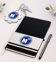 Kişiye Özel Serbest Muhasebeci Mali Müşavir Siyah Defter Kalem Ve Anahtarlık Hediye Seti