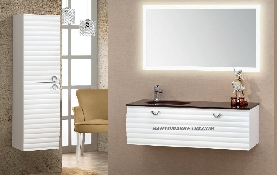 Orka Anzer 120 Banyo Dolabi Boy Dolabi 40 Beyaz Ledli Aynali Boy Dolabi Dahildir Orka Anzer 120 Banyo Dolabi Boy Dolabi 40 Beyaz Ledli Aynali Boy Dolabi Dahildir