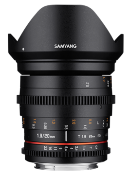 Samyang 20mm T1.9 ED AS UMC Cine Lens (MFT)