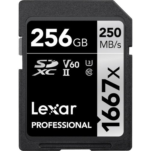 Lexar 256GB Professional 1667x UHS-II SDXC Hafıza Kartı