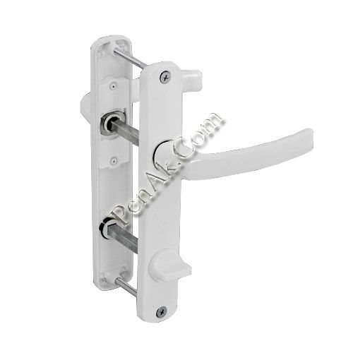 aluminyum wc kapi kolu elit yayli 35 90 eksen beyaz ral 9016