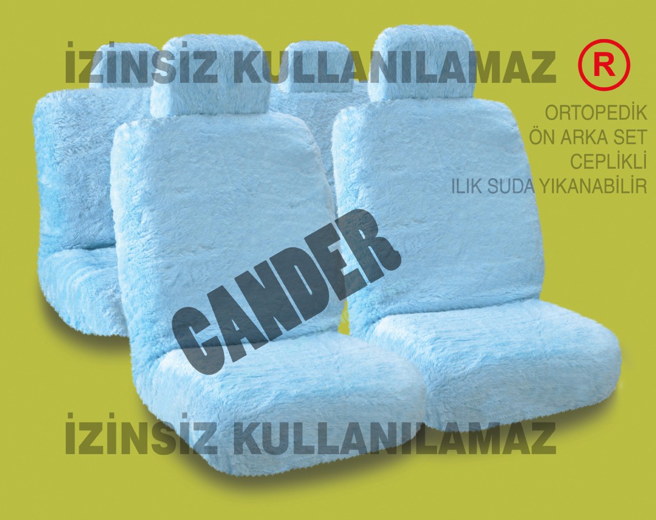 Peluş koltuk kılıfı her araca uyumlu