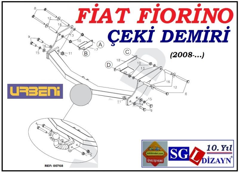 Sgl 12303a Fİat Fİorİno 199 Ekİ Demİrİ 2008 Fİat Fİorİno