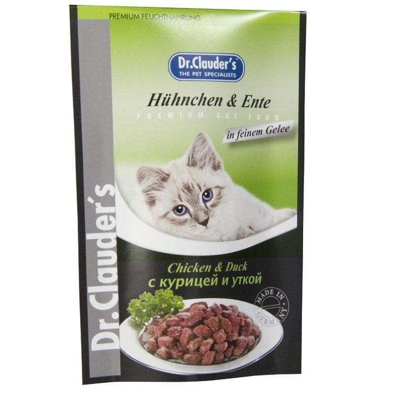 Dr.Clauders Pouch Kümes Tavuk & Ördekli Kedi Maması 100 Gr Petza