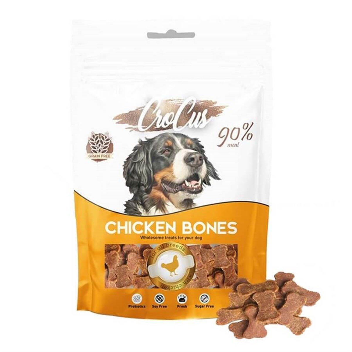 Crocus Chicken Bones Tavuklu Köpek Ödülü 80 gr Petza