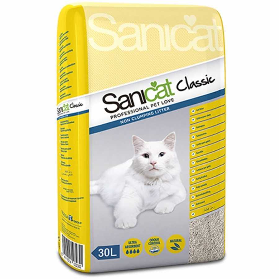 Sanicat Classic Proffessonial Tozsuz Yüksek Emici Kedi Kumu 30 Lt Petza