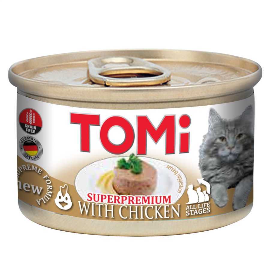 Tomi Tahılsız Tavuklu Kedi Konservesi 85 gr Petza