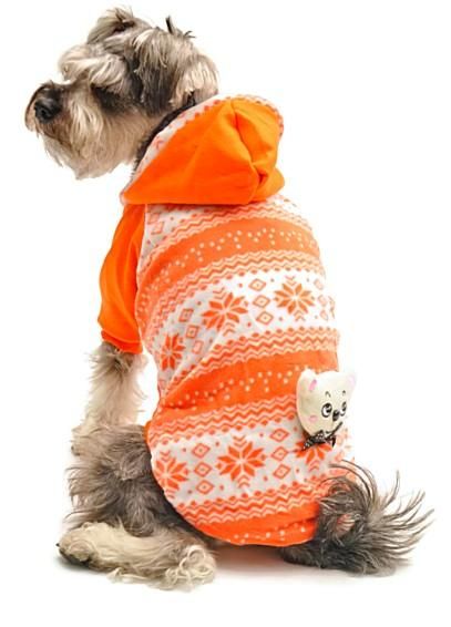 Kopek Ceketi Orange Bear Polar Petza