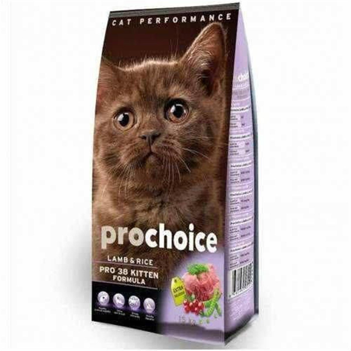 Pro Choice Pro 38 Kitten Kuzu Etli Yavru Kedi Maması 400 gr Petza