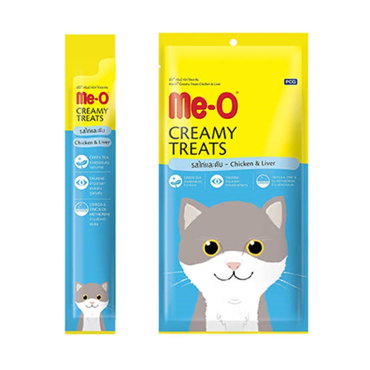 MEO Creamy Tavuklu ve Ciğerli Kedi Ödülü 4x15 gr Petza