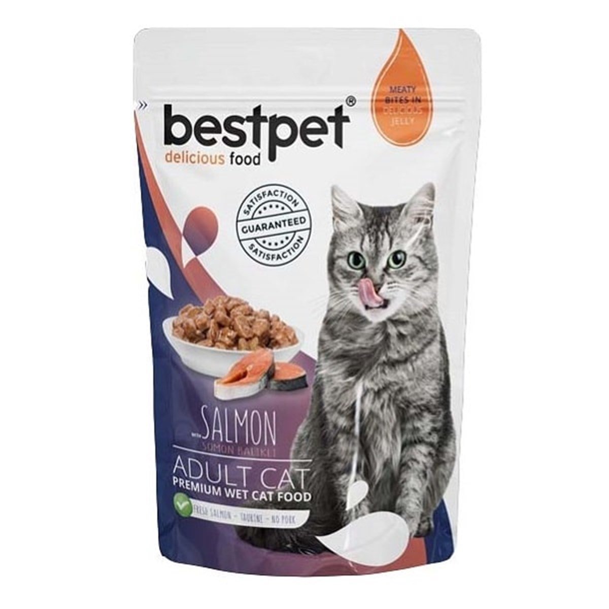 BestPet Adult Jelly Pouch Somonlu Kedi Maması 85 Gr Petza