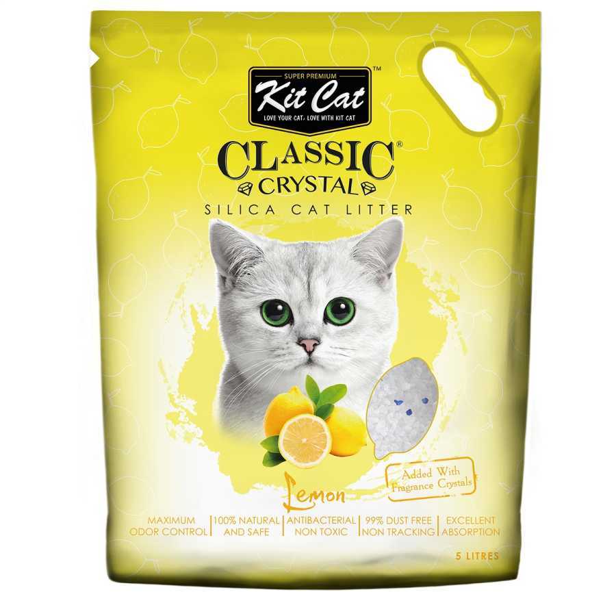 Kit Cat Limon Kokulu Silika kedi kumu 5 Lt Petza