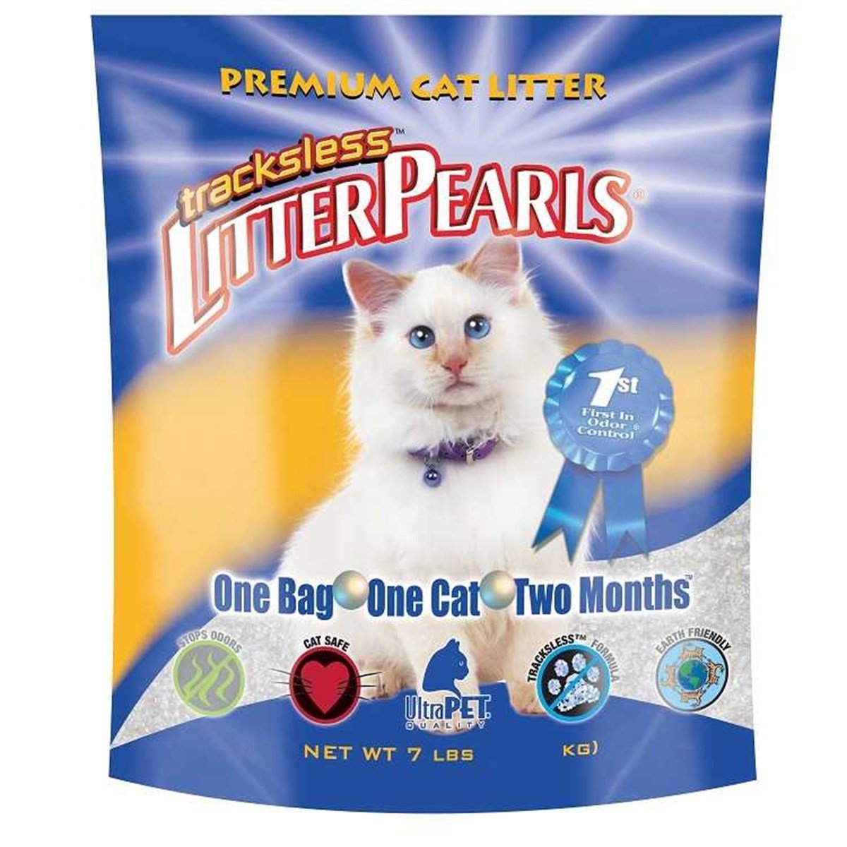 Litter Pearls Trackless Kedi Kumu 3.5 Lbs 1,59 Kg Petza