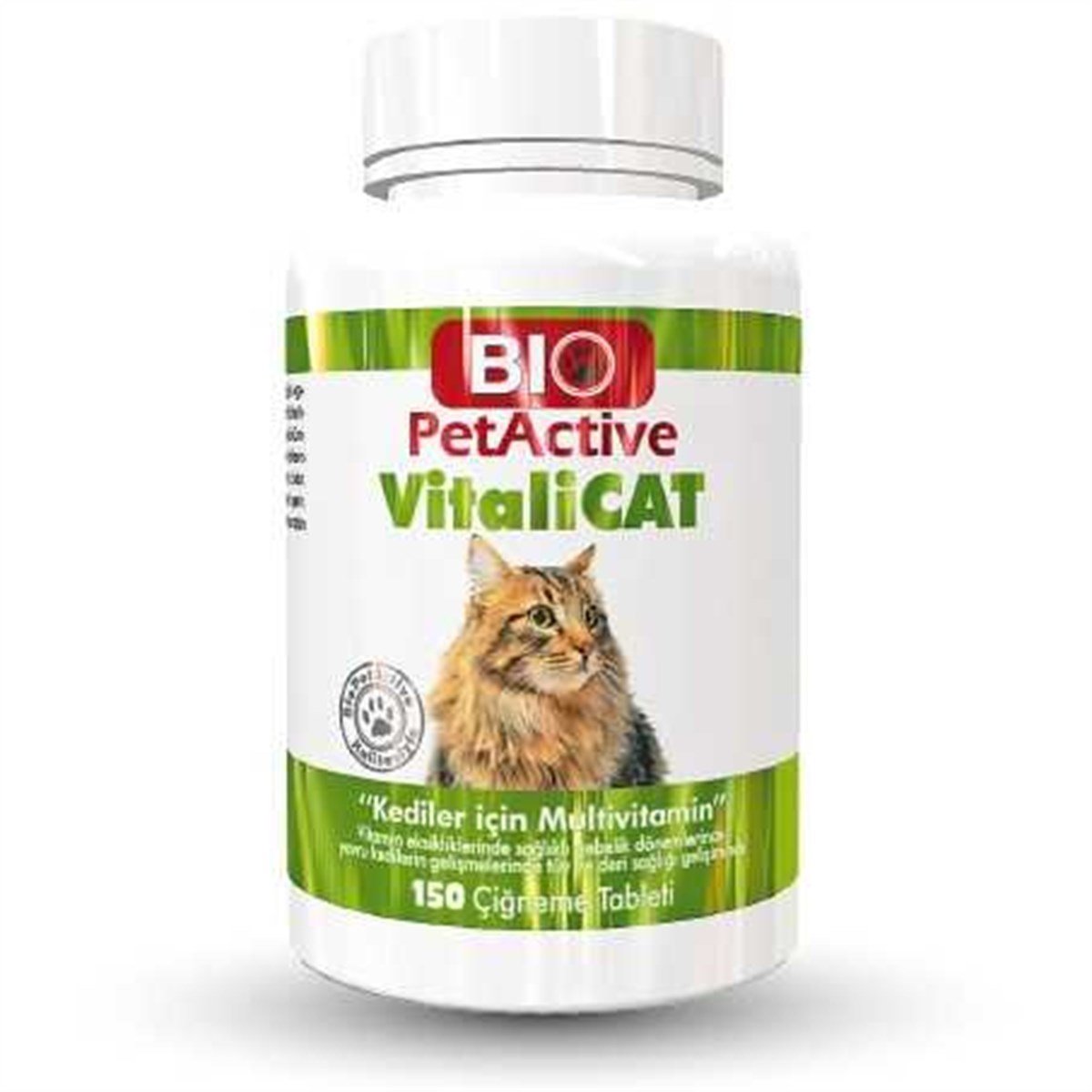 Pet Active Vitalicat Yavru Ve Yetiskin Kedi Vitamini 150 Tablet 75gr Petza