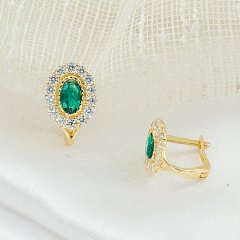 Yesil Damla Tasli Altin Cocuk Kupesi Bilezikci Bebek Cocuk Kupesi